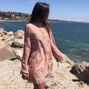 We are HAH Pink lace dress